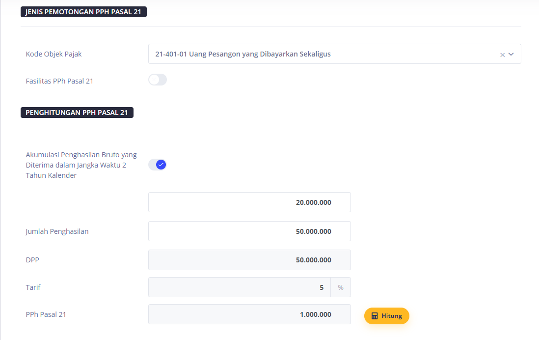 Cara Membuat Bupot PPh 21 Final Ortax