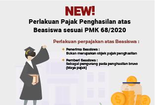 NEW! Perlakuan Pajak Penghasilan atas Beasiswa sesuai PMK 68/2020