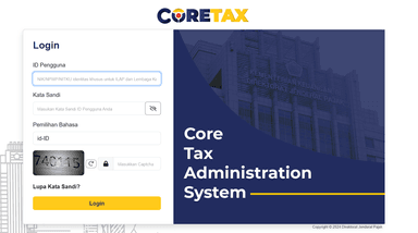 Coretax Sudah Bisa Diakses, Ini Menu yang Tersedia bagi WP OP