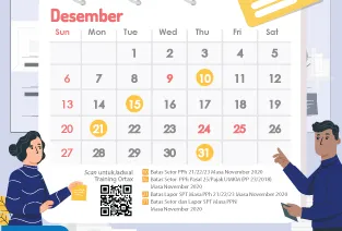 Kalender Pajak Bulan Desember 2020