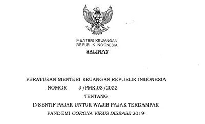 PMK 3 Tahun 2022 Resmi Terbit, Tidak Ada Perpanjangan Insentif PPh 21 DTP