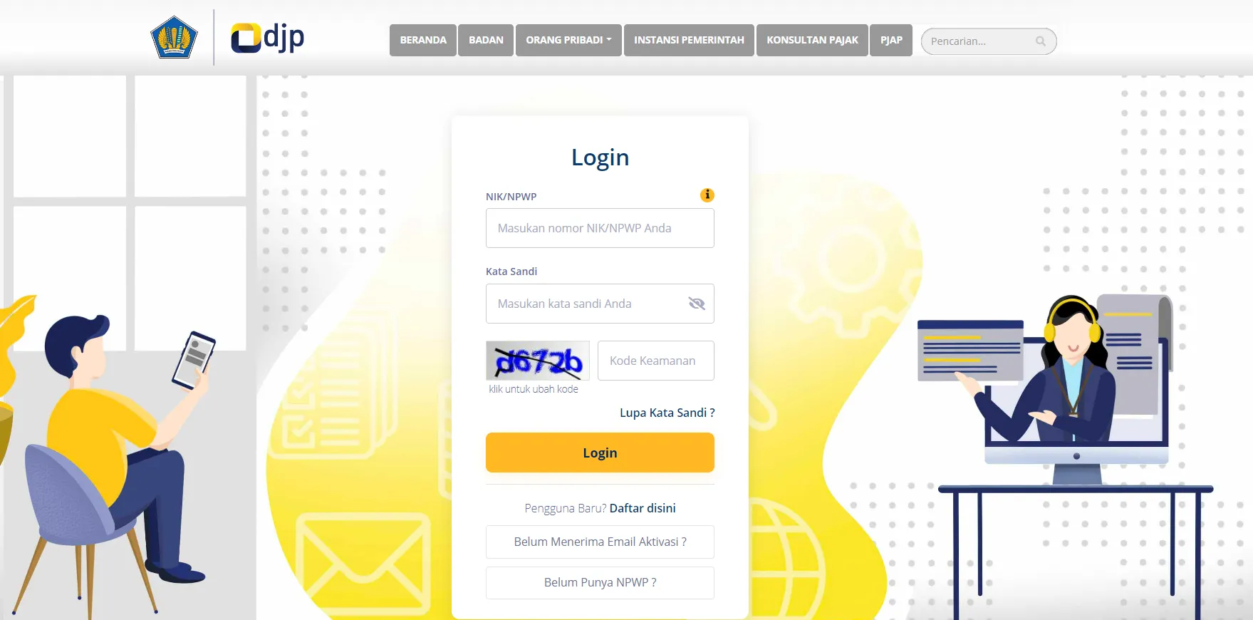 Downtime Aplikasi DJP, E-Registration Tidak Dapat Diakses Hingga Hari Minggu