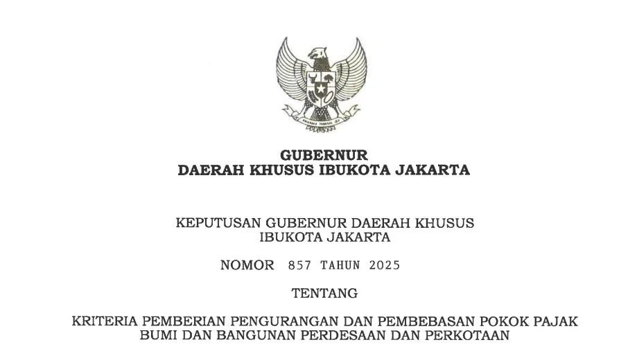 Pemprov DKI Jakarta Beri Pengurangan Pokok PBB-P2 untuk Kantor Lembaga Amil Zakat, Berikut Rinciannya!