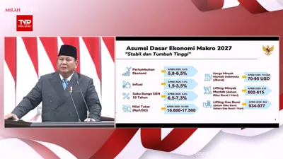 Prabowo Subianto Targetkan Ekonomi RI Tumbuh 6 Persen pada 2027