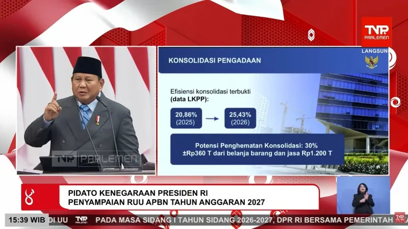 Pemerintah Bentuk Badan Pengadaan, Efisiensi Belanja Ditargetkan Rp360 Triliun