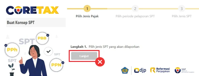 Jenis SPT Tidak Muncul Saat Buat Konsep SPT PPh OP? Ikuti Langkah Berikut Ini