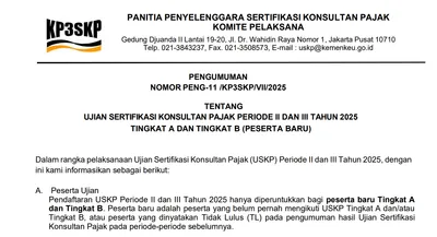 Pendaftaran USKP Periode II dan III 2025 Segera Dibuka, Kuota 6.118 Peserta