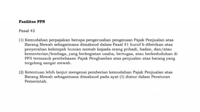 Pemerintah Usulkan Pembebasan PPnBM atas Hunian Mewah di Kawasan Pusat Finansial