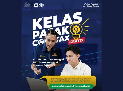 DJP Gelar Kelas Coretax Tanpa Dipungut Biaya, Dampingi Pengisian SPT Tahunan bagi Orang Pribadi