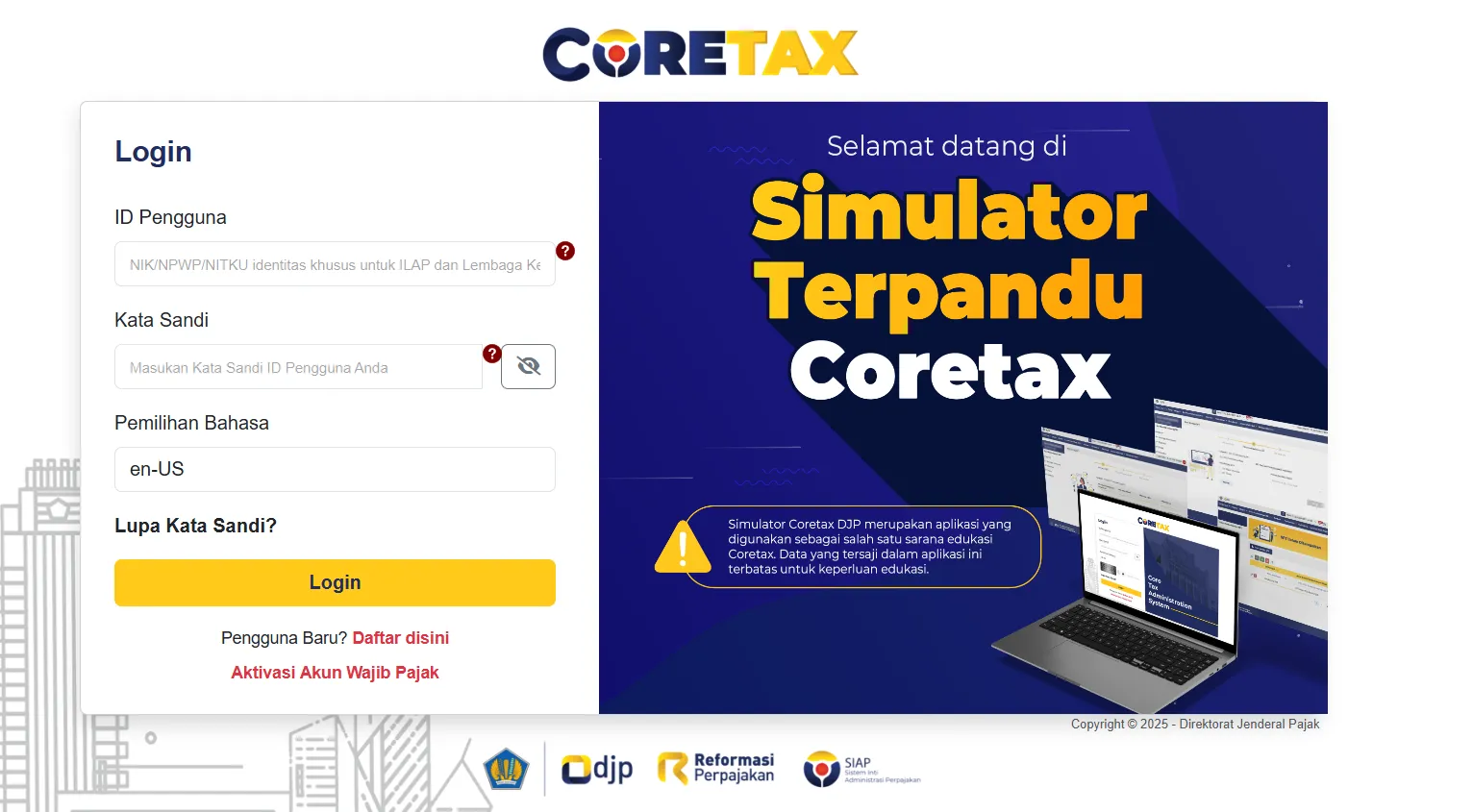 Persiapan SPT Tahunan, WP Bisa Gunakan Simulator Terpandu Coretax