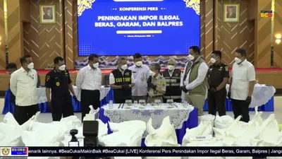 DJBC Gagalkan Importasi Beras dan Garam Ilegal Senilai Rp27,33 Miliar
