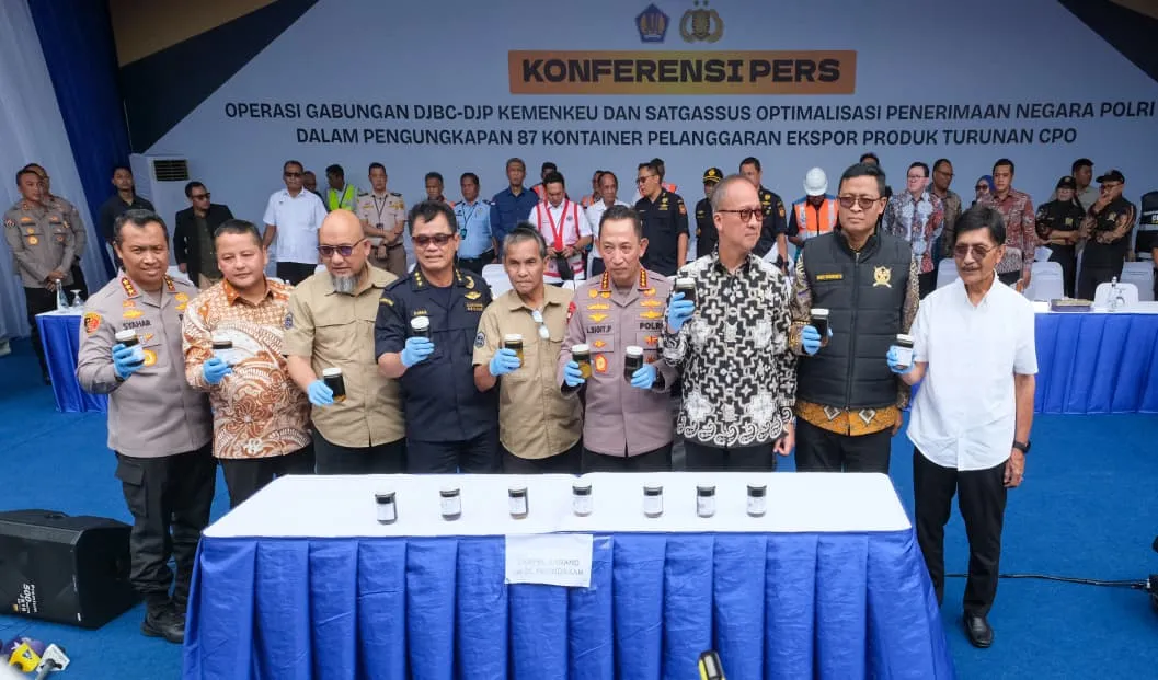Bongkar Modus Penyalahgunaan Ekspor Produk Turunan CPO, Kemenkeu dan Polri Lakukan Operasi Gabungan