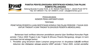 Panitia USKP Umumkan 1.979 Pendaftar Lulus Verifikasi