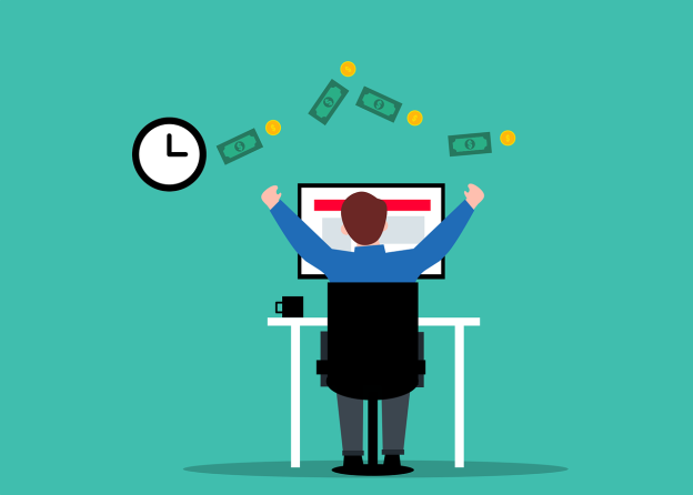 Money Online Earn Business Cartoon  - mohamed_hassan / Pixabay