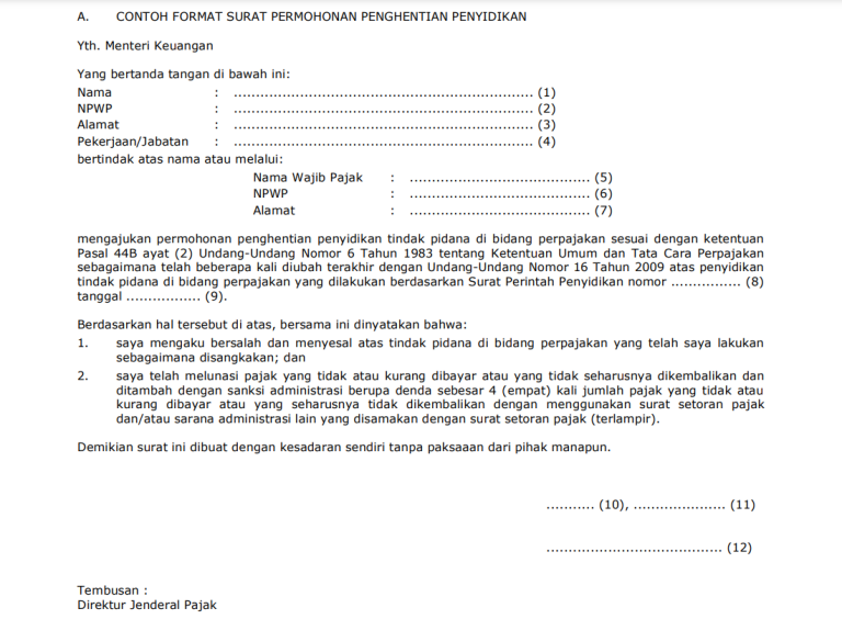 Simak Tata Cara Permohonan Penghentian Penyidikan Pajak - Ortax