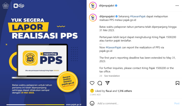 DJP Resmi Luncurkan Aplikasi E-Reporting PPS! Lapor Realisasinya ...